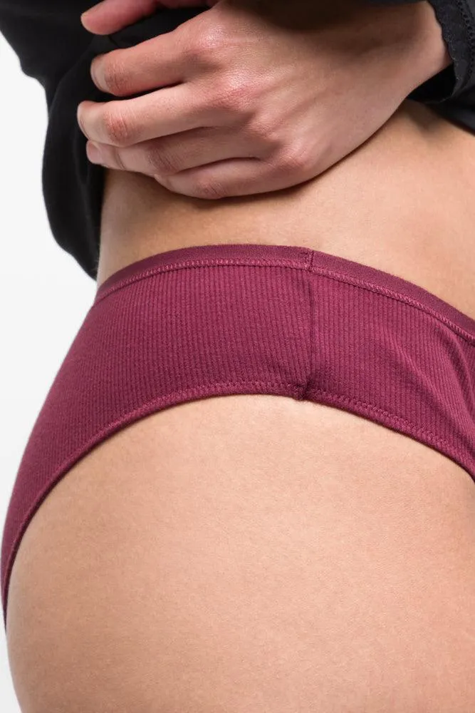 3 Pack Brazilian Panties Burgundy,Pink & Nude sold by Ackermas product image thumbnail 4