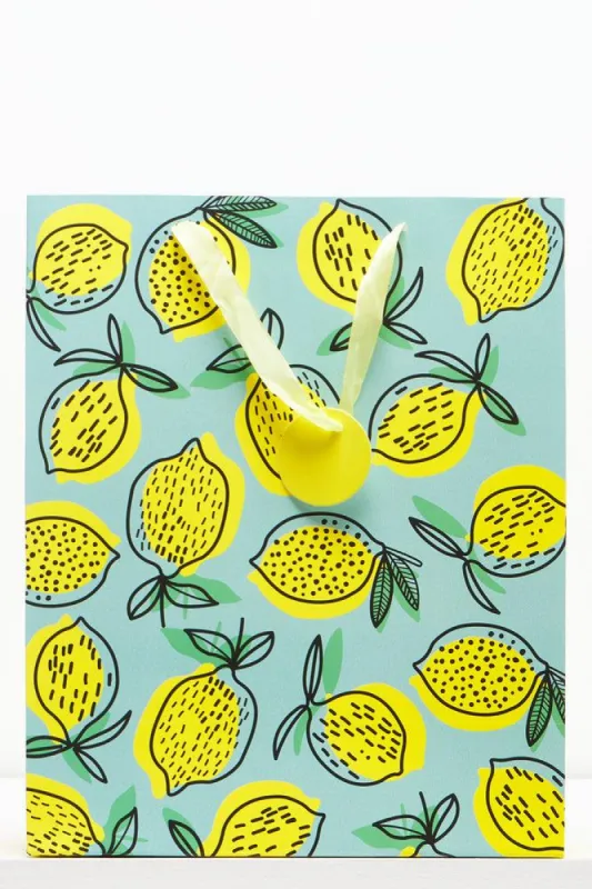 Lemon Gift Bag Yellow sold by Ackermas