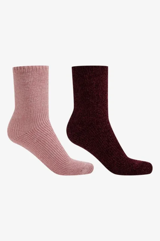 2 Pack Socks Burgundy & Pink sold by Ackermas