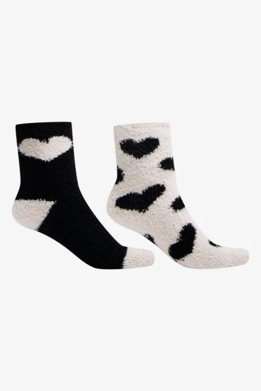 2 Pack Heart Chunky Socks Black sold by Ackermas