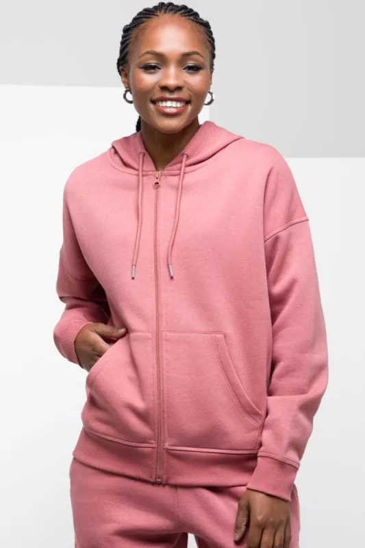 Hooded Zip Through Tracktop Pink sold by Ackermas