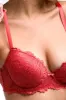 Lace Balconette Bra Red sold by Ackermas
