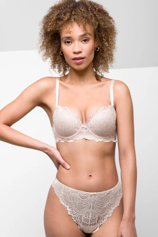 2 Pack Lace Balconette Bras Natural & Black sold by Ackermas