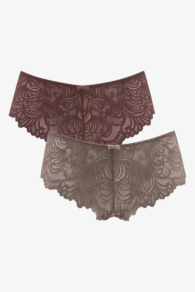 2 Pack Lace Boyleg Panties Brown sold by Ackermas product image thumbnail 5
