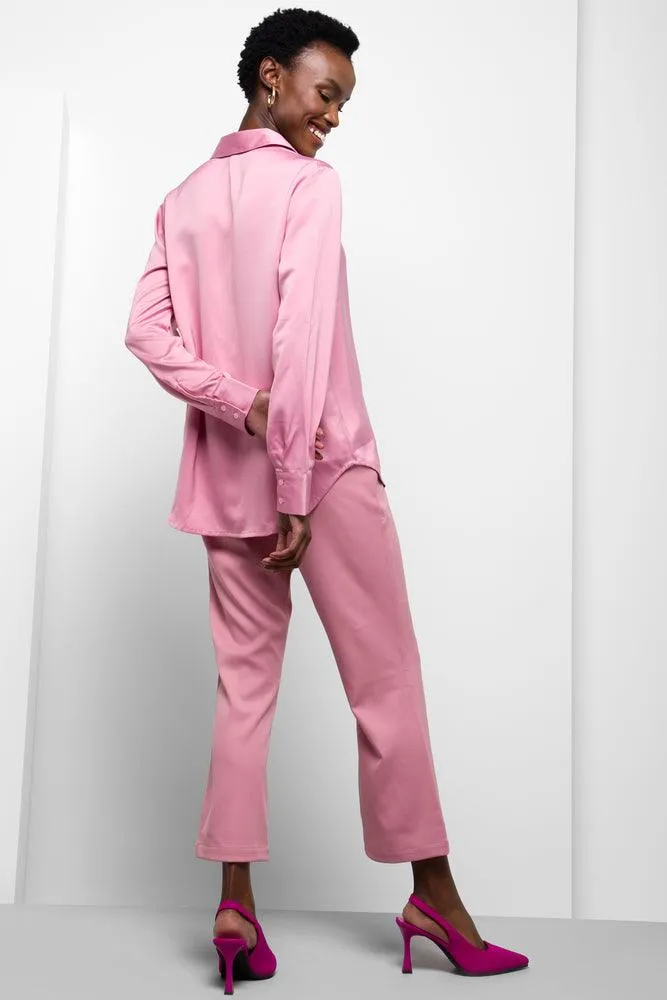 Satin Long Sleeve Shirt Pink sold by Ackermas product image thumbnail 3