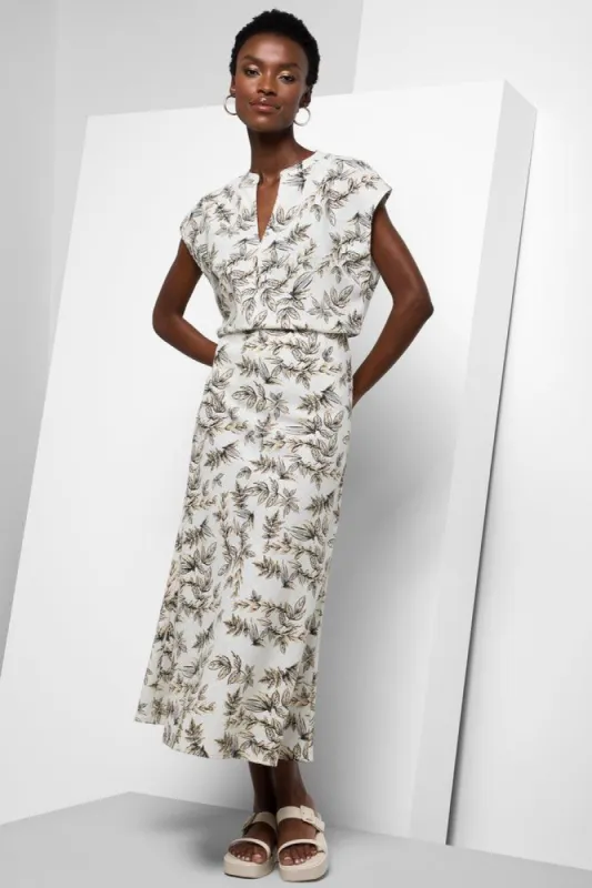 Leaf Popover Blouse Cream sold by Ackermas