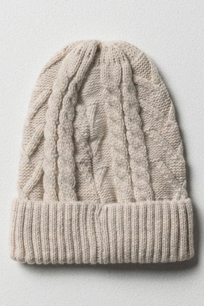 Chunky Beanie Natural sold by Ackermas