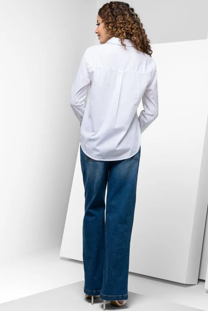 Long Sleeve Shirt White sold by Ackermas product image thumbnail 3