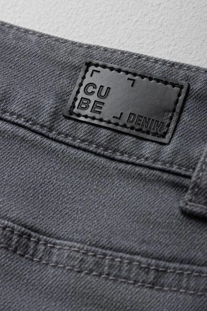 Skinny Denim Jeans Grey sold by Ackermas product image thumbnail 4