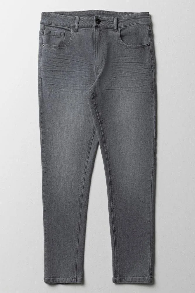 Skinny Denim Jeans Grey sold by Ackermas
