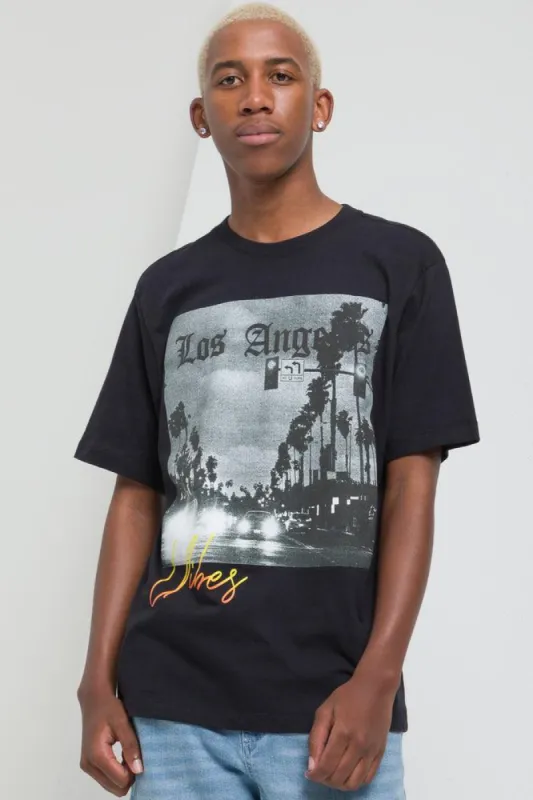 Short Sleeve T-Shirt Black sold by Ackermas