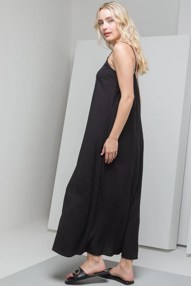 Strappy A-Line Maxi Dress Black sold by Ackermas product image thumbnail 2