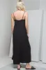 Strappy A-Line Maxi Dress Black sold by Ackermas