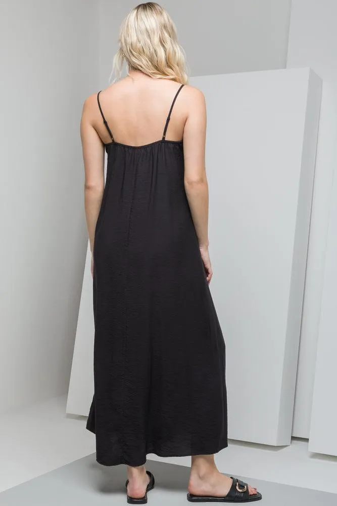 Strappy A-Line Maxi Dress Black sold by Ackermas product image thumbnail 3