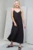 Strappy A-Line Maxi Dress Black sold by Ackermas