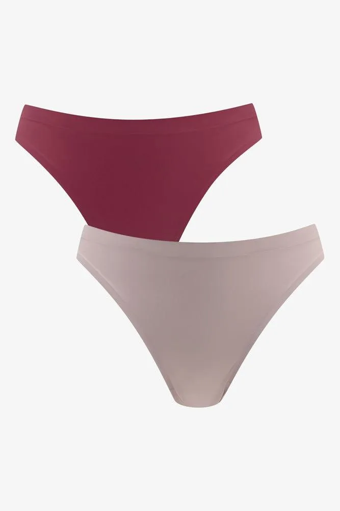 2 Pack Bonded Thongs Burgundy & Light Pink sold by Ackermas product image thumbnail 5
