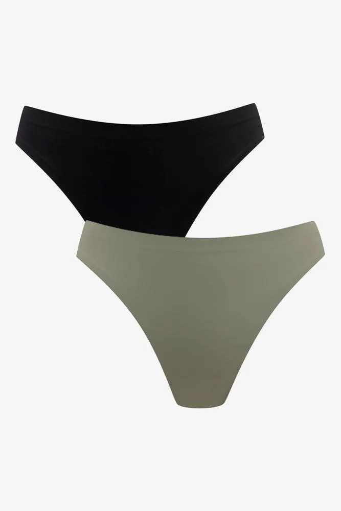 2 Pack Bonded Thongs Green & Black sold by Ackermas product image thumbnail 5