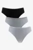 3 Pack Thongs Black, Grey & White sold by Ackermas