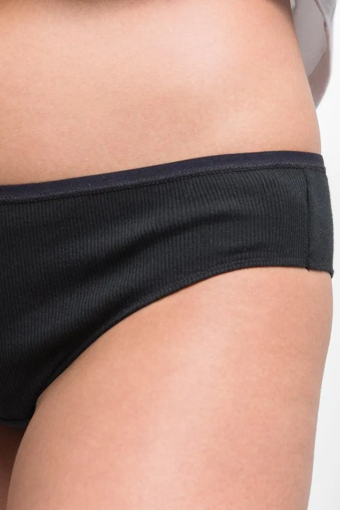 3 Pack Brazilian Panties Black, Grey & White sold by Ackermas product image thumbnail 4