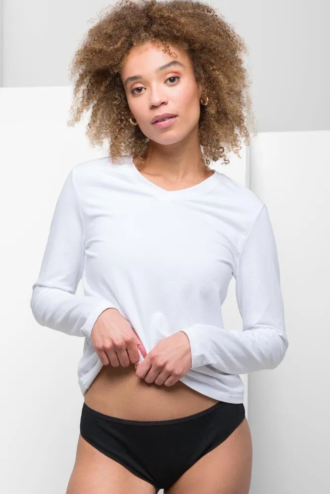 3 Pack Brazilian Panties Black, Grey & White sold by Ackermas