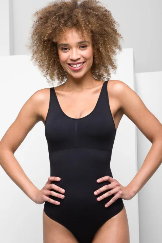 Shapewear Thong Bodysuit Black sold by Ackermas