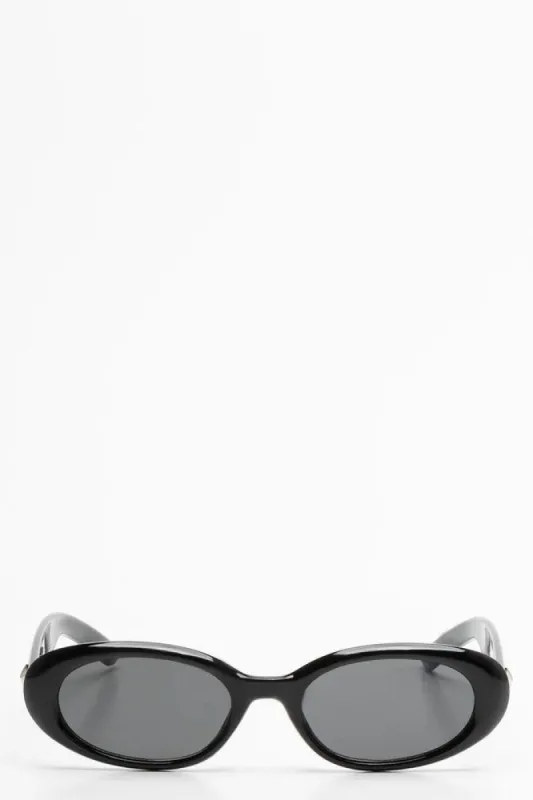 Round Sunglasses Black sold by Ackermas