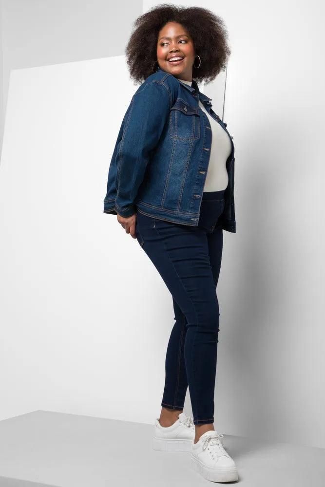 Pull On Jeggings Dark Blue sold by Ackermas product image thumbnail 2