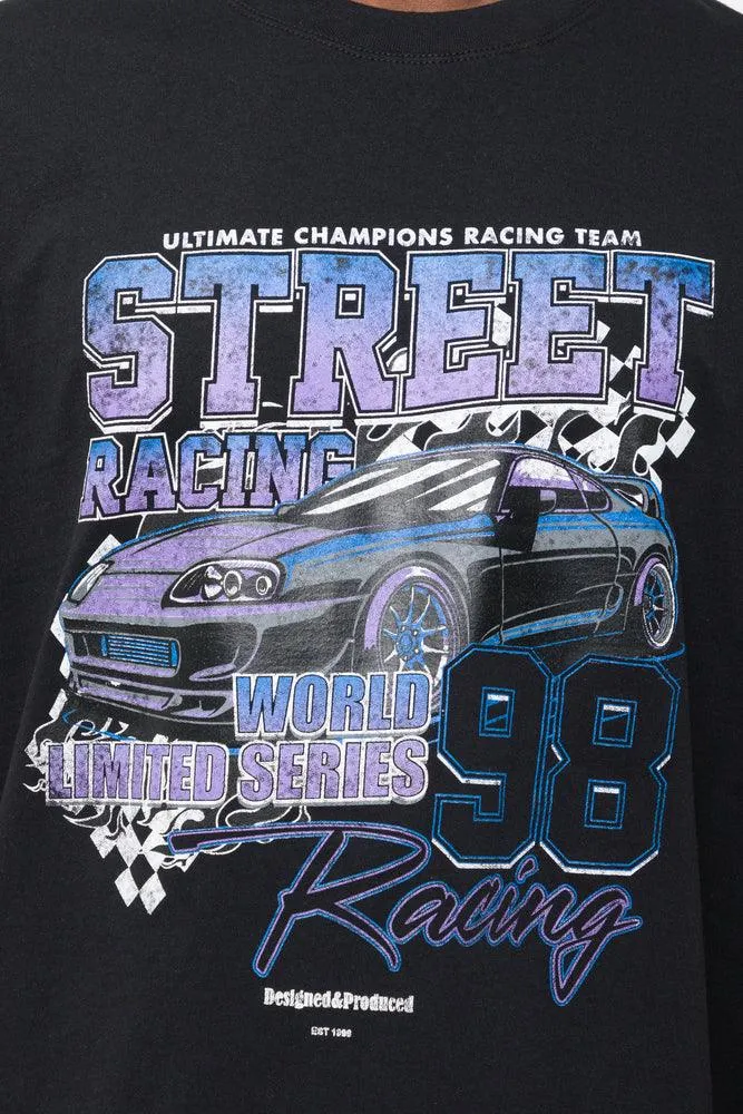 Street Short Sleeve T-Shirt Black sold by Ackermas product image thumbnail 4