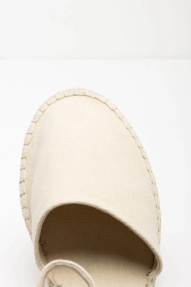 Ankle Strap Espadrille Wedge Cream sold by Ackermas product image thumbnail 5