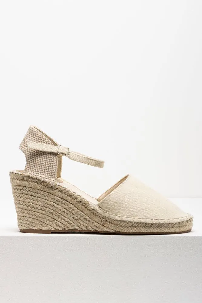 Ankle Strap Espadrille Wedge Cream sold by Ackermas product image thumbnail 2