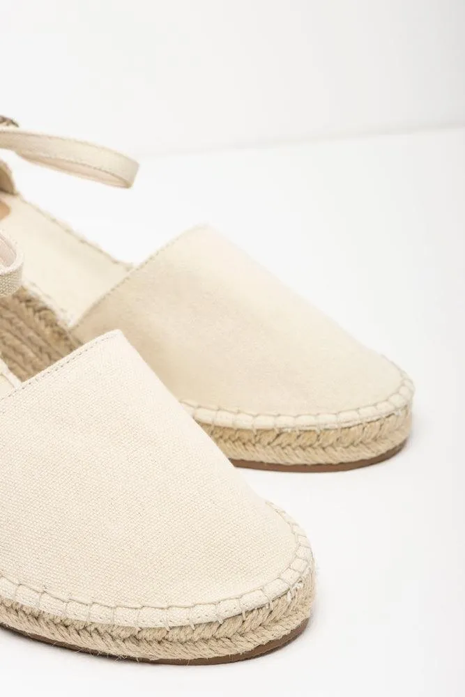 Ankle Strap Espadrille Wedge Cream sold by Ackermas product image thumbnail 3