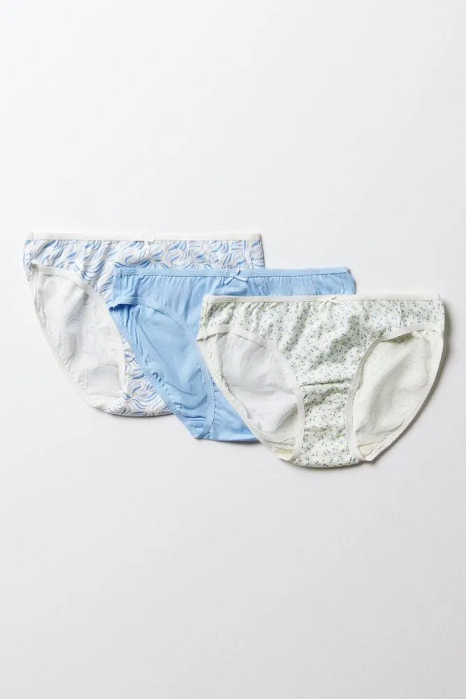 3 Pack Bikini Panties Blue sold by Ackermas product image thumbnail 5