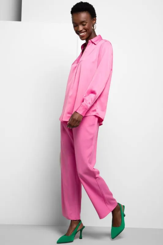Satin Shirt Pink sold by Ackermas