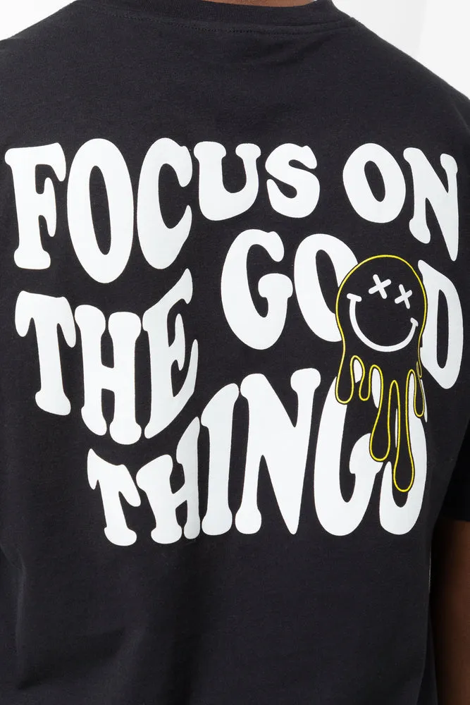 Cube X S.W. Smiley Short Sleeve T-Shirt Black sold by Ackermas product image thumbnail 4