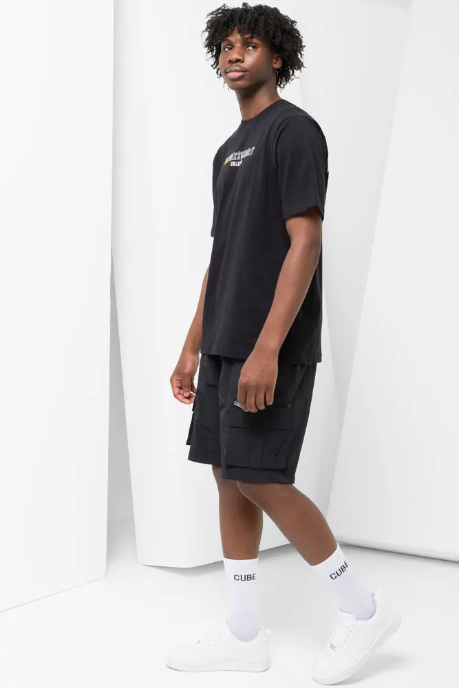 Cube X S.W. Smiley Short Sleeve T-Shirt Black sold by Ackermas product image thumbnail 2