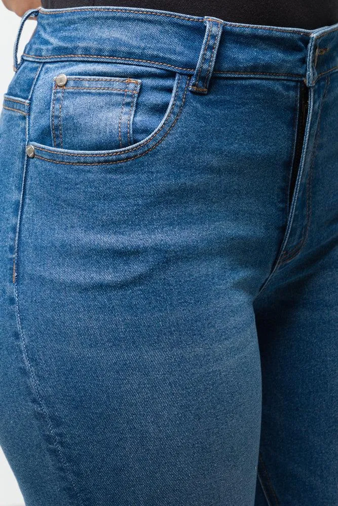 HIGH RISE SKINNY DENIM JEAN MID BLUE sold by Ackermas product image thumbnail 5