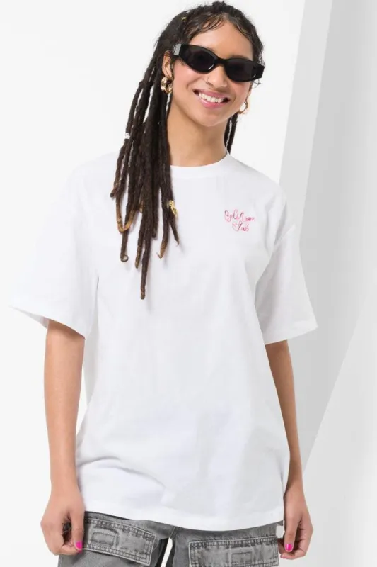 Oversized Short Sleeve T-Shirt White sold by Ackermas