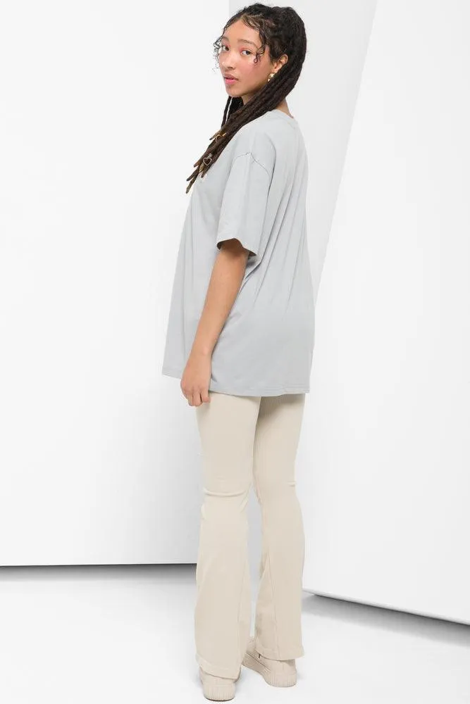 Oversized Short Sleeve T-Shirt Grey sold by Ackermas product image thumbnail 3