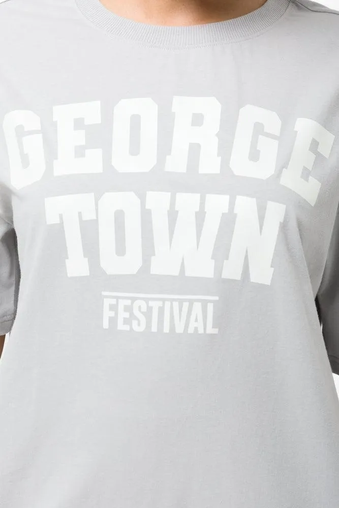 Oversized Short Sleeve T-Shirt Grey sold by Ackermas product image thumbnail 4