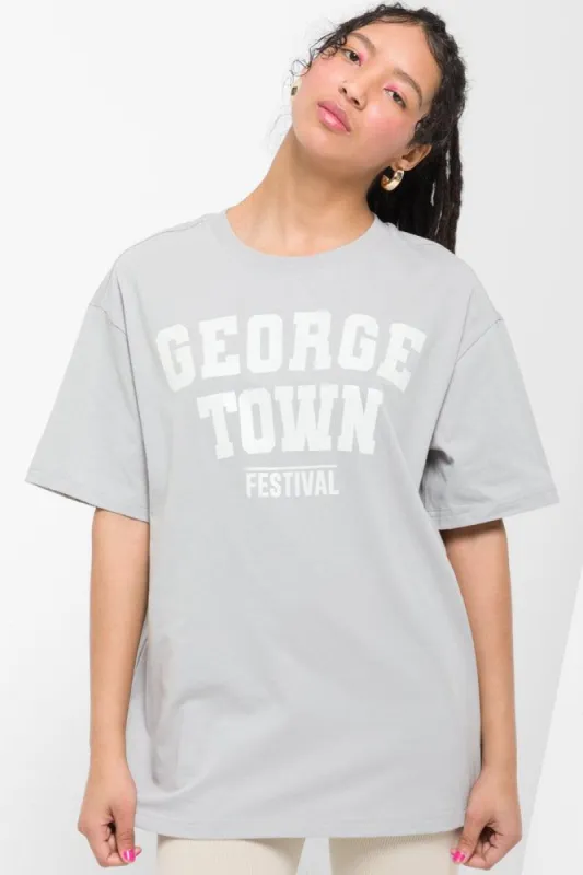 Oversized Short Sleeve T-Shirt Grey sold by Ackermas