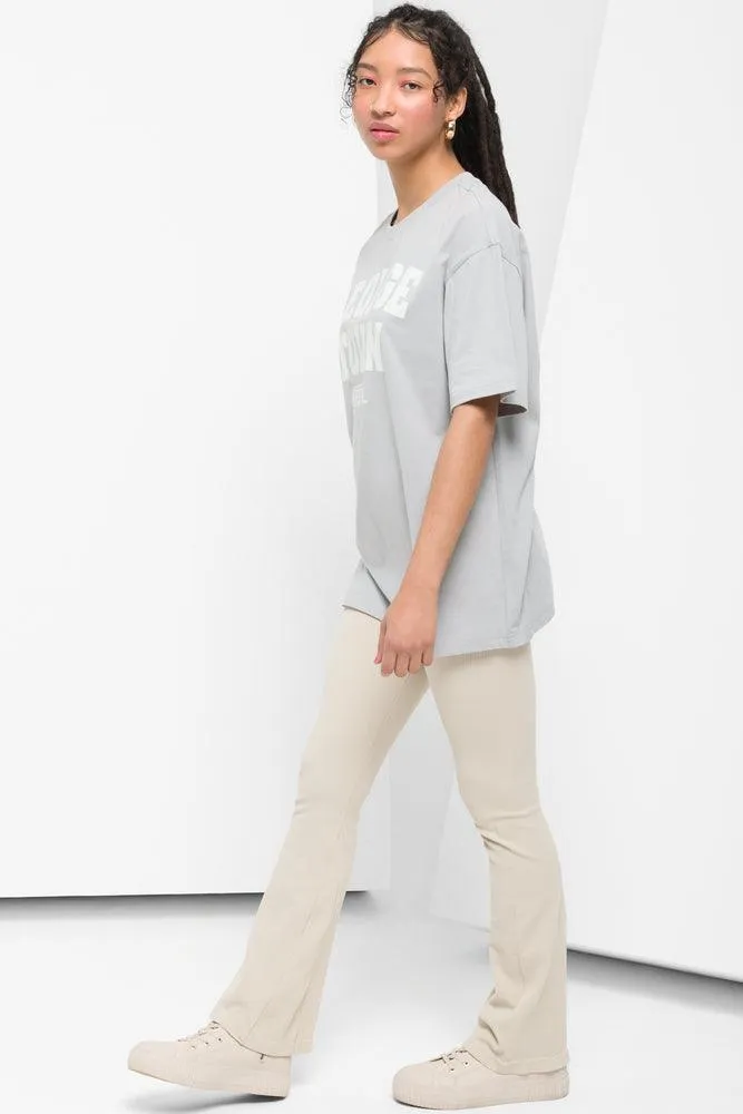 Oversized Short Sleeve T-Shirt Grey sold by Ackermas product image thumbnail 2