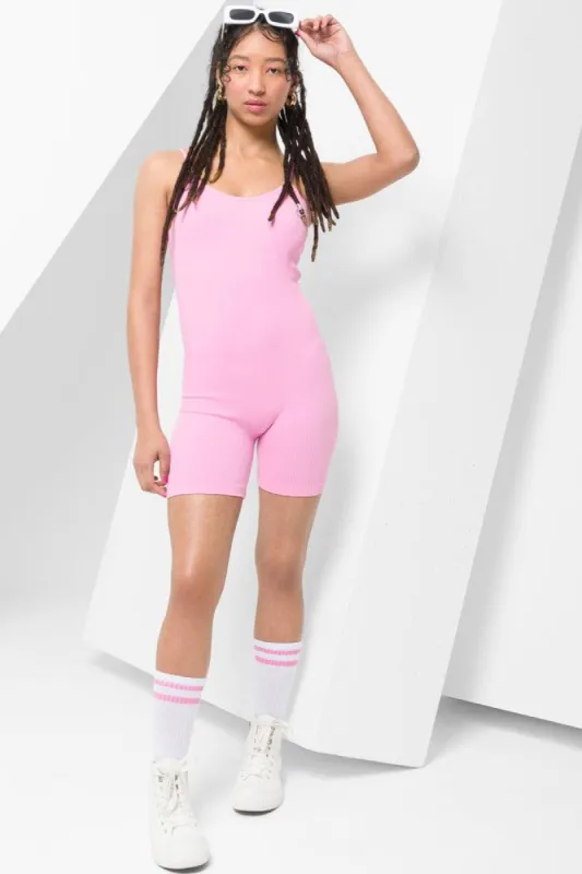 Seamless Playsuit Pink sold by Ackermas
