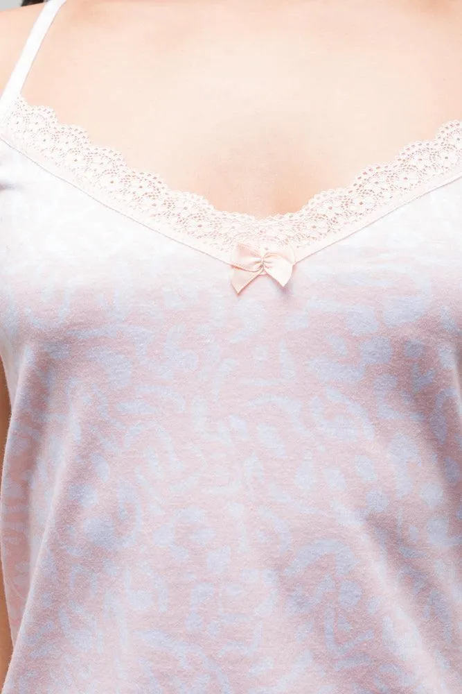 2 Pack Leopard Chemises Light Pink sold by Ackermas product image thumbnail 4