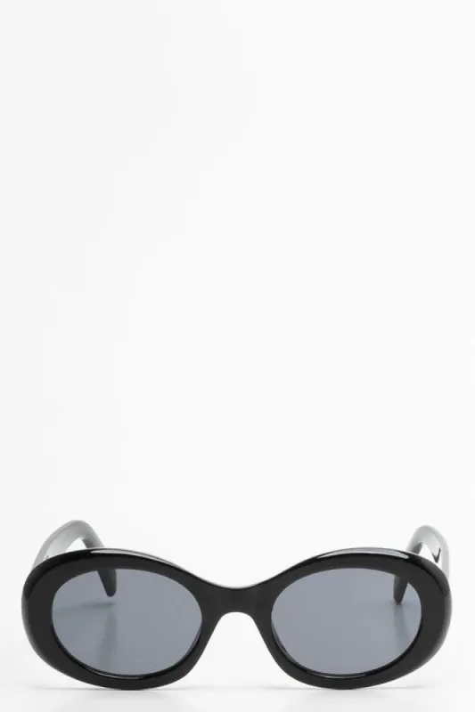 Round Sunglasses Black sold by Ackermas