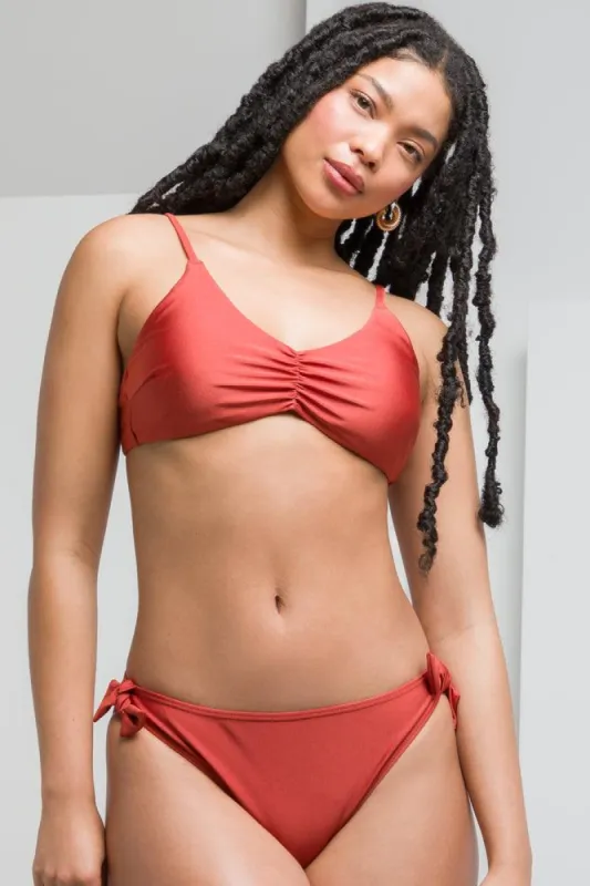 Bikini Self Tie Bottoms Rust sold by Ackermas