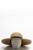 Black Trim Wide Brim Sunhat Natural sold by Ackermas