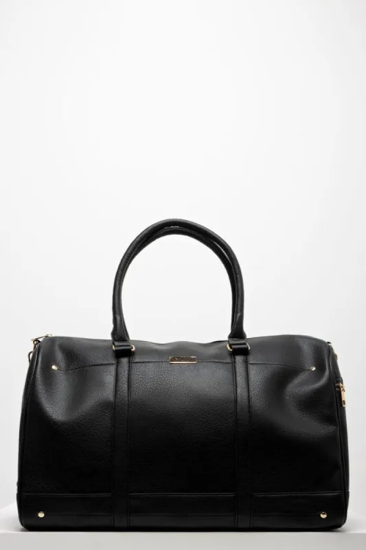 Strappy Weekender Bag Black sold by Ackermas
