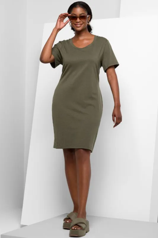 Bodycon Dress Dark Green sold by Ackermas