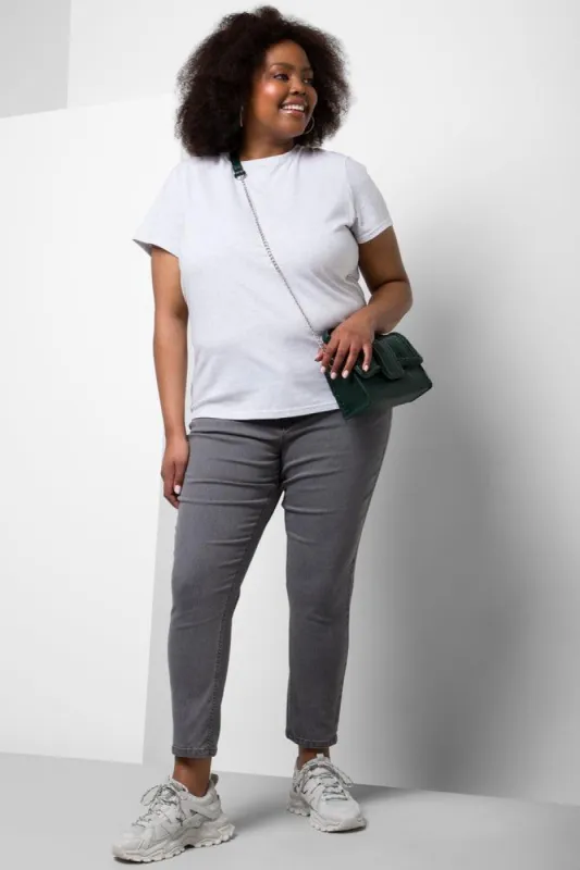 Crew Neck Short Sleeve T-Shirt Grey sold by Ackermas