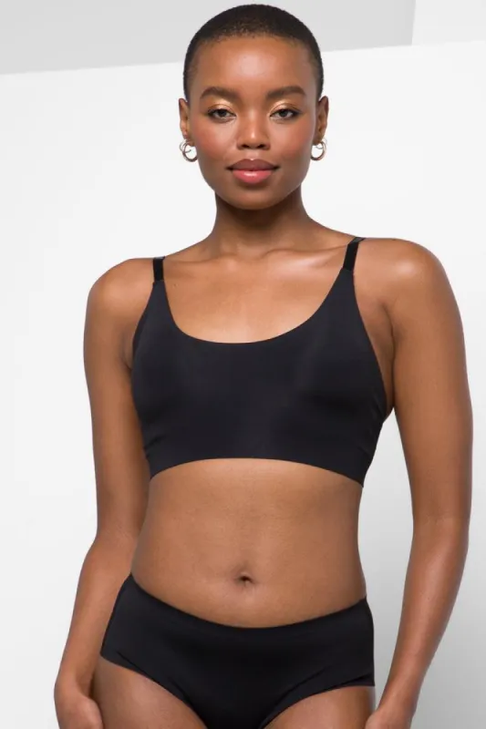 Bonded bralette black sold by Ackermas